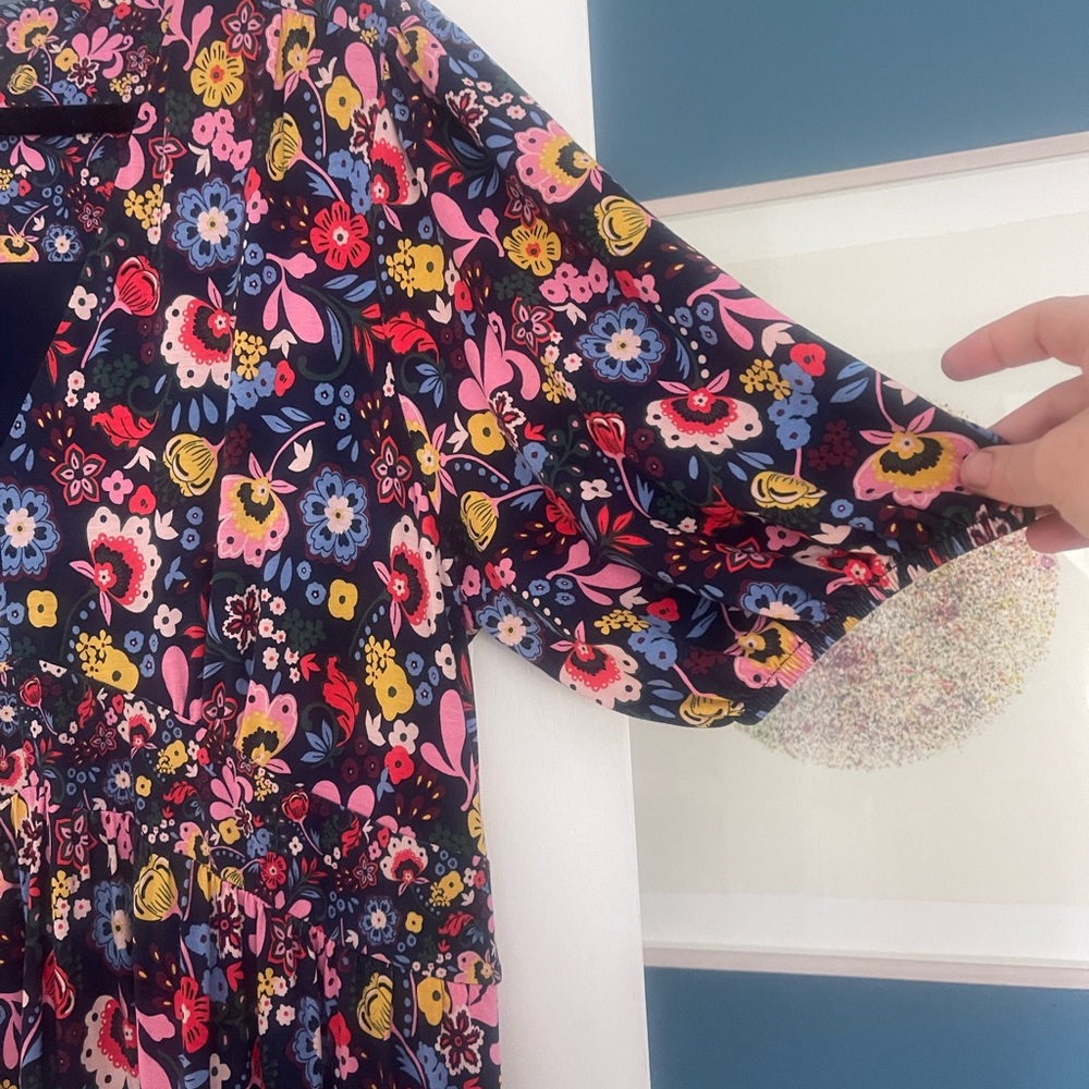 Biden floral short sleeve cotton dress size 16/18R-